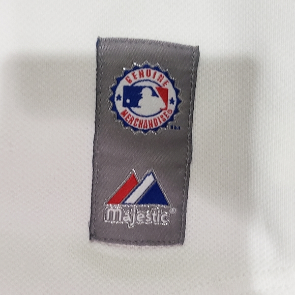 Anaheim Angels  jersey, white with red sleeves and silver sparkly piping. Kids - Picture 6 of 6